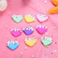 Mobile Phone DIY Decoration, Polymer Clay, Heart, epoxy gel 20-30mm 