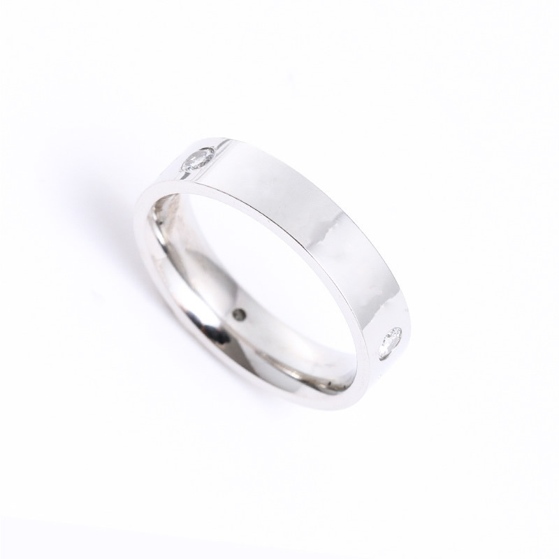 Anillo de dedo de acero Titanium de, Partículas de acero, chapado, diverso tamaño para la opción & diferentes estilos para la opción & para mujer & con diamantes de imitación, tamaño:5-11, Vendido por UD