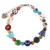 Pulseras de cristal de Murano, Joyería & para mujer, 10mm,10x12mm, longitud:7 , 1.5 , Vendido por Sarta