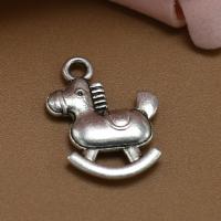 Zinc Alloy Jewelry Pendants, plated, DIY, silver color, 19*15mm 