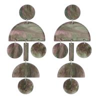 Acrylic Dangle Earring, Zinc Alloy, with Acrylic, fashion jewelry & for woman 