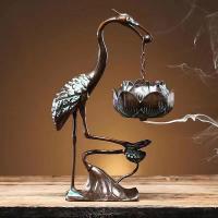 Brass Hanging Incense Burner, plated, for home and office & durable 