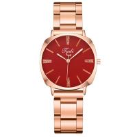 Women Wrist Watch, Zinc Alloy, with Glass & Stainless Steel, Chinese movement, plated, fashion jewelry & for woman 