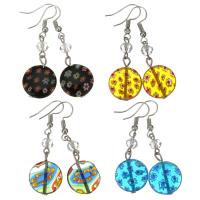 Lampwork Drop Earring, fashion jewelry & for woman, 49mm,16mm 