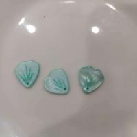 Dyed Shell Pendants, polished, DIY 