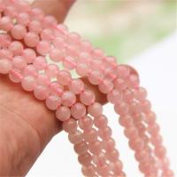 Natural Rose Quartz Beads, Round, polished, DIY pink 