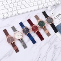 Women Wrist Watch, Zinc Alloy, with Magnet & Glass & Stainless Steel, Chinese movement, plated, fashion jewelry & for woman 