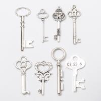 Zinc Alloy Key Pendants, plated, fashion jewelry & DIY 