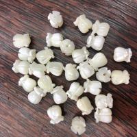 Perles de coquillages blancs, coquille blanche, DIY, blanc, 7mmx9mm, Vendu par PC