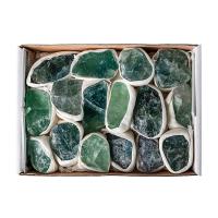 La fluorite verte décoration, avec boîte de papier, durable, vert Vendu par boîte