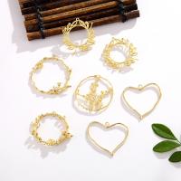 Brass Jewelry Finding, plated, fashion jewelry & DIY yellow 