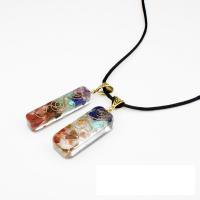 Gemstone Jewelry Pendant, Synthetic Resin, with Natural Gravel & Amethyst, fashion jewelry 