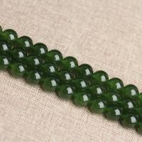 Jasper Stone Beads, Round, polished, DIY green 