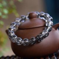 Quartz Bracelets, Rutilated Quartz, Unisex grey Approx 7.6 Inch 