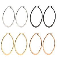 Stainless Steel Hoop Earring, fashion jewelry & for woman 