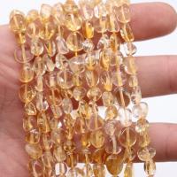 Gemstone Chips, Citrine, irregular, polished, DIY, yellow 