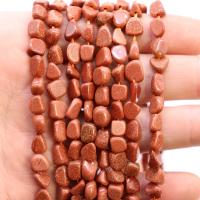 Gemstone Chips, Goldstone, irregular, polished, DIY 