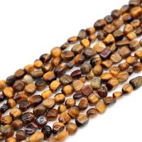 Gemstone Chips, Tiger Eye, irregular, polished, DIY 