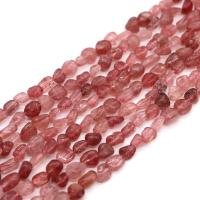 Gemstone Chips, Strawberry Quartz, irregular, polished, DIY, pink 