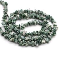 Gemstone Chips, Green Spot Stone, irregular 