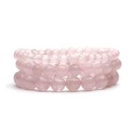 Quartz Bracelets, Rose Quartz, Round 