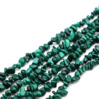 Gemstone Chips, Malachite, irregular, polished, DIY, green 