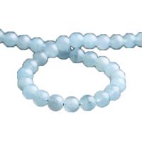 Aquamarine Beads, Round, polished, DIY blue 