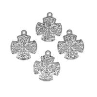 Stainless Steel Pendants, silver color plated Approx 