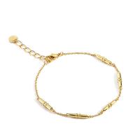 Brass Bracelets, gold color plated, for woman, 12mm Approx 7.09 Inch 