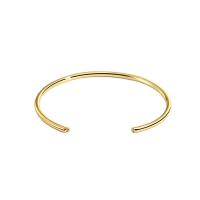 Messing Manschette Armband, goldfarben plattiert, für Frau, 2.6mm,60mm, verkauft von PC