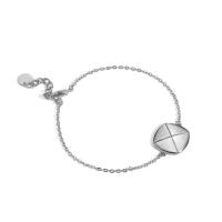 Brass Bracelets, with 1.18 inch extender chain, platinum color plated, for woman, 15.8mm Approx 6.3 Inch 