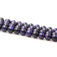 Tiger Eye Beads, Round, polished, DIY purple 