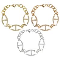 ステンレス スチール ブレスレット, ファッションジュエリー & 女性用 & ライン石のある, 無色 8mm, 長さ:7.5 , 売り手 ストランド