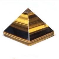 Gemstone Decoration, Tiger Eye, Pyramidal, polished 