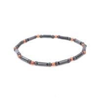 Мода ювелирные изделия anklet, гематит, ювелирные изделия моды & Эластичное & Мужская, черный, 230mm, длина:Приблизительно 9.1 дюймовый, продается Strand