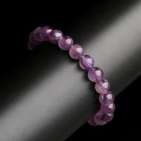 Amethyst Bracelet, Round, polished 