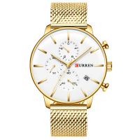 CURREN® Men Jewelry Watch, alliage de zinc, Placage, Réglable & pour homme & imperméable, plus de couleurs à choisir Vendu par PC