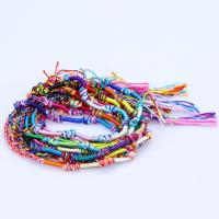 Cordón de lana pulsera, Hilo de algodón, Joyería & unisexo, más colores para la opción, 320mm, longitud:12.59 Inch, Vendido por Sarta