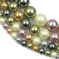 Shell Pearl Beads, Round, polished, DIY 