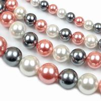 Shell Pearl Beads, Round, polished, DIY 