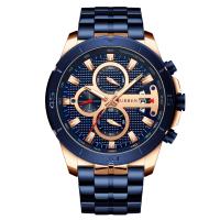 Reloj de la joyería de CURREN® Men, aleación de zinc, chapado, Ajustable & para hombre & impermeable, más colores para la opción, 230x22mm, Vendido por UD