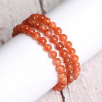 Quartz Bracelets, Strawberry Quartz, Round, polished 