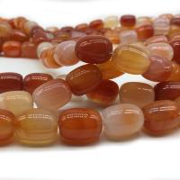 Perles Agates rouges naturelles, agate rouge, tambour, poli, DIY & normes différentes pour le choix, Vendu par brin