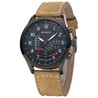 Reloj de la joyería de CURREN® Men, aleación de zinc, con Cuero de PU, chapado, Ajustable & para hombre & impermeable, más colores para la opción, 230x24mm, Vendido por UD