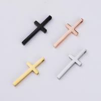 Stainless Steel Cross Pendants, plated, DIY 