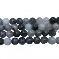 Perles Quartz rutile, Quartz rutile noir, Rond, poli, DIY & normes différentes pour le choix, Vendu par brin