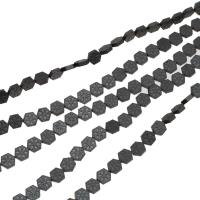 Perles hématite magnétique, hexagone, poli Environ 16 pouce, Vendu par brin