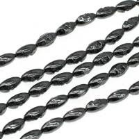 Magnetic Hematite Beads, Ellipse, polished Approx 16 Inch 