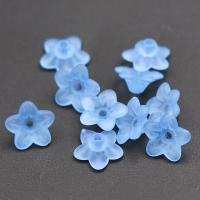 Acrylic Bead Cap, Flower, durable & DIY & frosted 