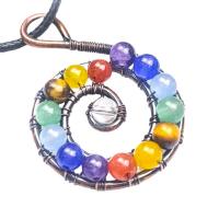 Colgantes de Gemas Mixta, Piedra natural, Joyería, multicolor, 25*38mm, Vendido por UD